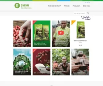 Oxfamwereldwinkels.be(Oxfam-Wereldwinkels) Screenshot