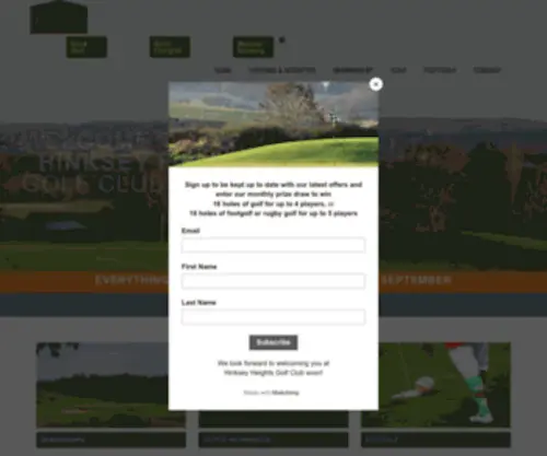 Oxford-Golf.co.uk(Hinksey Heights Golf Club) Screenshot