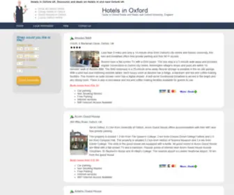 Oxford-Hotels-Guide.co.uk(Hotels in Oxford UK) Screenshot