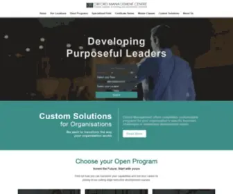 Oxford-Management.com(Management Training Seminars & Workshops) Screenshot