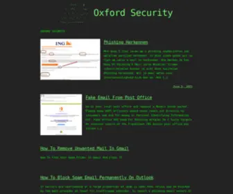 Oxford-Security.com(Oxford Security) Screenshot