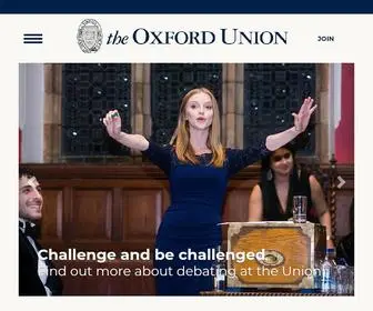 Oxford-Union.org(The world's foremost debating society) Screenshot