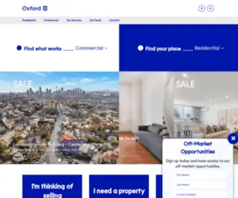 Oxfordagency.com.au(Oxford Real Estate Agency) Screenshot