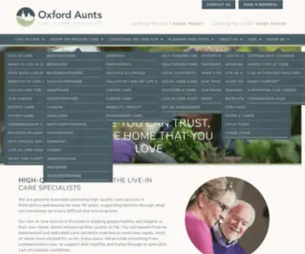 Oxfordaunts.co.uk(Live In Care Services Oxfordshire & Live In Home Carers) Screenshot