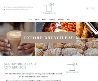 Oxfordbrunchbar.co.uk(THE OXFORD BRUNCH BAR) Screenshot