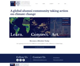 Oxfordclimatealumni.com(Oxford Climate Alumni Network (OxCAN)) Screenshot