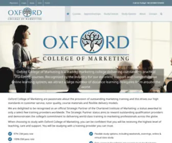Oxfordcollegeofmarketing.com(Oxford College of Marketing) Screenshot