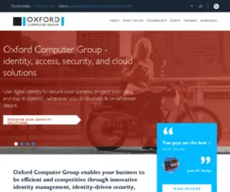 Oxfordcomputergroup.com(Expertise in Identity & Access Management) Screenshot