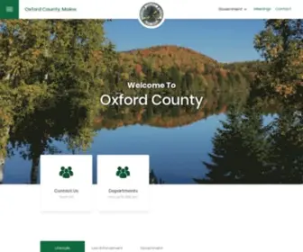 Oxfordcounty.org(Oxford, ME) Screenshot