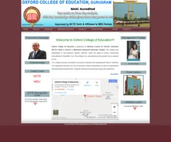 Oxfordg.com(Oxford College of Education Gurgaon) Screenshot