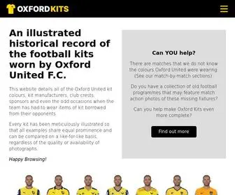 Oxfordkits.com(Oxford United Kit History) Screenshot