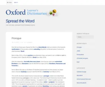 Oxfordlearnersdictionariesblog.com(The Oxford Learner?s Dictionaries blog) Screenshot