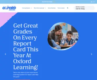 Oxfordlearning.com(Tutoring Services) Screenshot