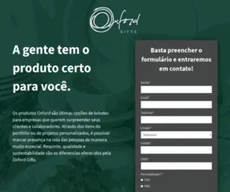 Oxfordpromocional.com.br(Oxford Gifts: as melhores opções de brindes para sua empresa) Screenshot