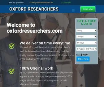 Oxfordresearchers.net(Home) Screenshot