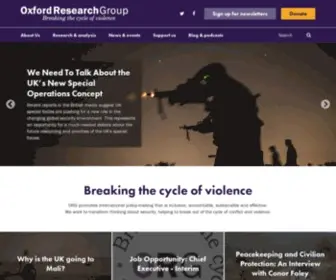 Oxfordresearchgroup.org.uk(Oxford Research Group) Screenshot