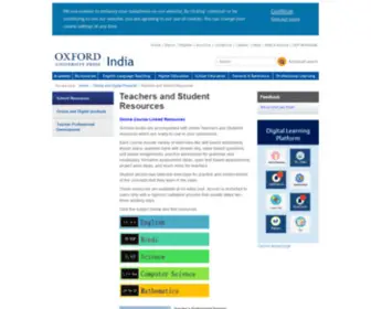 Oxfordresources.in(Teachers and Student Resources) Screenshot