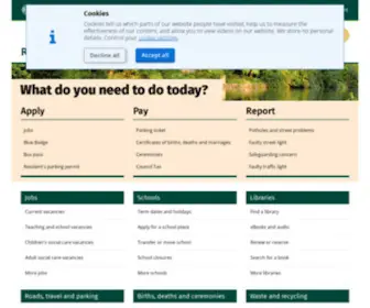Oxfordshire.gov.uk(Oxfordshire County Council) Screenshot