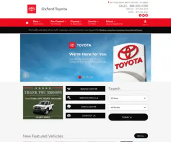 Oxfordtoyota.com(Oxford Toyota) Screenshot