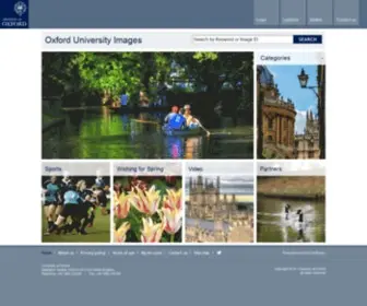 Oxforduniversityimages.com(View and buy high quality rights managed images from inside the world famous university) Screenshot