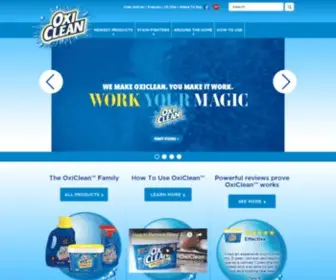 Oxiclean.ca(Eliminate Tough Stains and Odours With Oxiclean) Screenshot