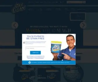 Oxiclean.com(Stain Removers & Stain Removal Solutions) Screenshot