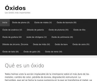 Oxidode.website(Qué es un óxido) Screenshot