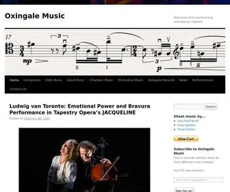 Oxingalemusic.com(Oxingale Music) Screenshot