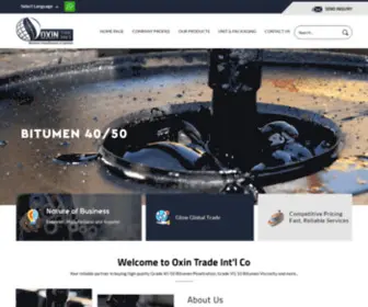 Oxintejarat.com(Penetration Grade Bitumen Manufacturer) Screenshot