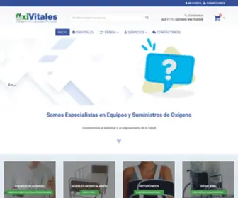 Oxivitales.com(Alquiler y Venta de Equipos de Oxigeno Bogota) Screenshot