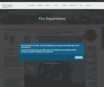 Oxnardfire.org(City Of Oxnard) Screenshot