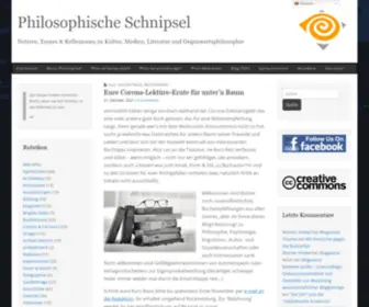 Oxnzeam.de(Philosophische Schnipsel) Screenshot