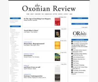 Oxonianreview.org(Oxonianreview) Screenshot