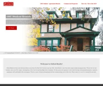 Oxrealty.com(Commercial and OSU Student Rental Properties in Columbus) Screenshot