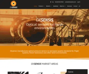 Oxsensis.com(Homepage for Oxsensis) Screenshot