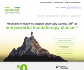 Oxtellarxrhcp.com(Learn about Oxtellar XR® (oxcarbazepine)) Screenshot