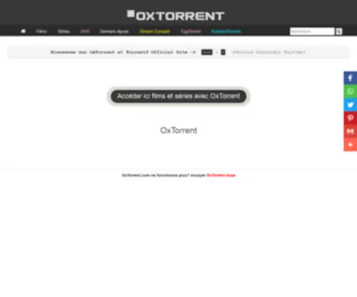 Oxtorrents.buzz(OxTorrent) Screenshot