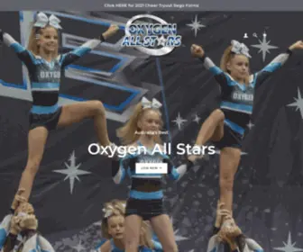 Oxygenallstars.com.au(Oxygen All Stars Cheerleading Maitland and Hunter Valley) Screenshot