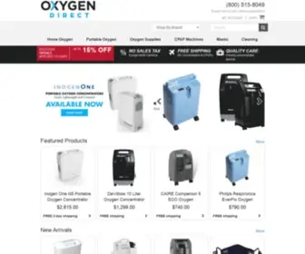Oxygendirect.com(Oxygendirect) Screenshot