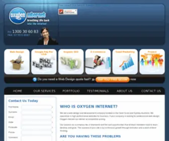 Oxygeninternet.com.au(Oxygeninternet) Screenshot