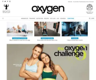 Oxygenmag.com(Women's Fitness and Health) Screenshot