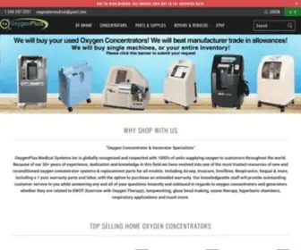 Oxygenplusmedical.com(Used & Refurbished Oxygen Concentrators for Sale) Screenshot