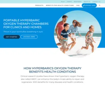 Oxylifehyperbarics.com(OxyLife Hyperbarics Portable Hyperbaric Oxygen Chambers Clinic & Home) Screenshot