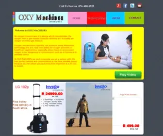 Oxymachines.co.za(OXY Machines South Africa) Screenshot