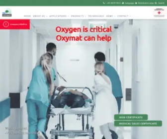 Oxymat.com(Oxygen and nitrogen gas generator) Screenshot