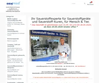 Oxymed.ch(Sauerstoffgerät) Screenshot