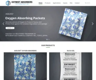 Oxymist.co.in(We are Worlds leader in Tyvek Desiccant Manufacturer) Screenshot