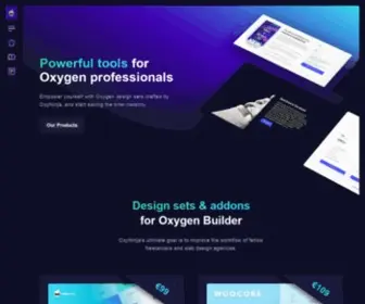 Oxyninja.com(Powerful Tools & Design Sets For Oxygen Builder) Screenshot