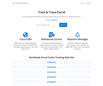 Oxytrack.buzz(Worldwide Parcel Online Tracking Web) Screenshot