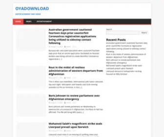 Oyadownload.com(Entertainment and News) Screenshot